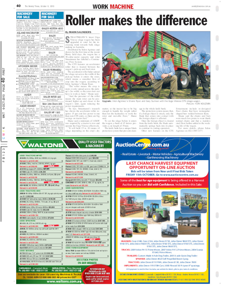 The Weekly Times - Roller makes the difference